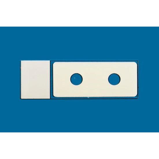 PTFE printed microscope slides, round wells