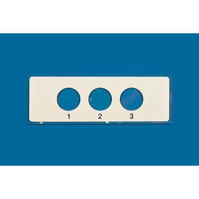 PTFE printed microscope slides, round wells