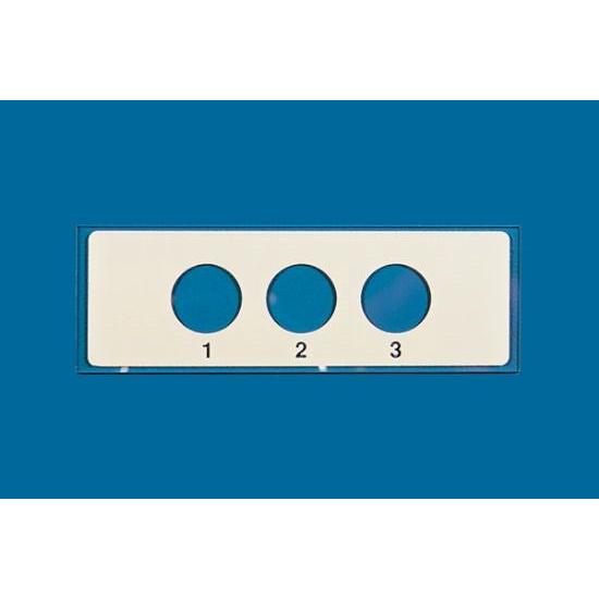 PTFE printed microscope slides, round wells