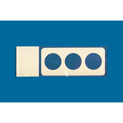 PTFE printed microscope slides, round wells