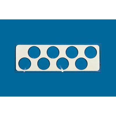 PTFE printed microscope slides, round wells