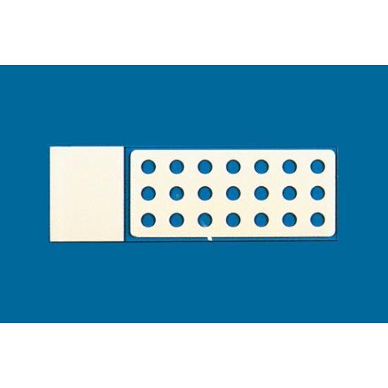 PTFE printed microscope slides, round wells