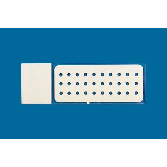PTFE printed microscope slides, round wells