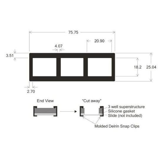 ProPlate re-usable slide modules, no clips