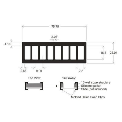 ProPlate re-usable slide modules, no clips