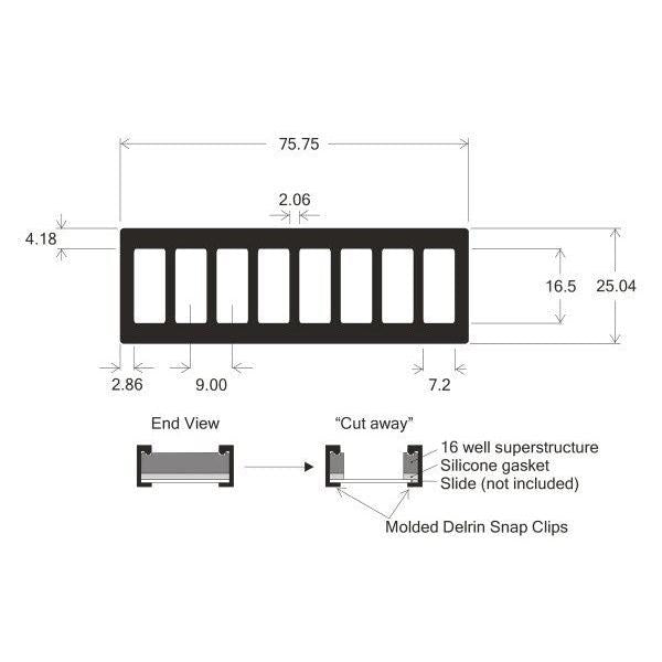 ProPlate re-usable slide modules, stainless steel clips