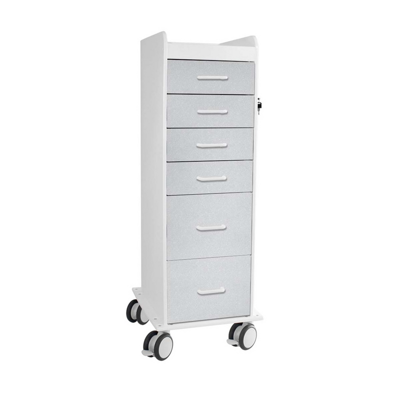 TrippNT tall locking 6-drawer carts