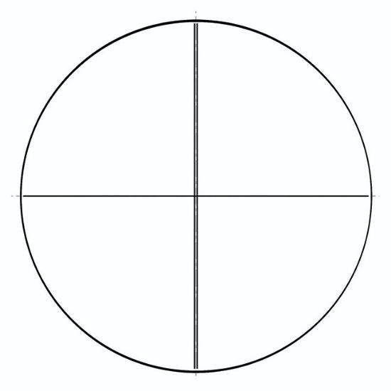 NE54 eyepiece reticles, two vertical lines