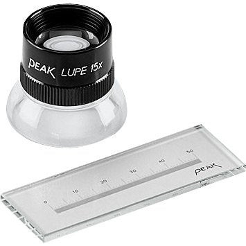 Glass measuring scales for stereo viewers