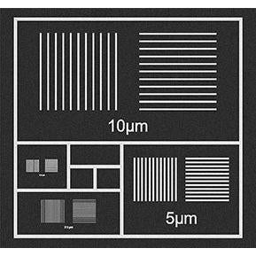 Pelcotec CDMS-XY 2-axis calibration standards, 2mm - 100nm