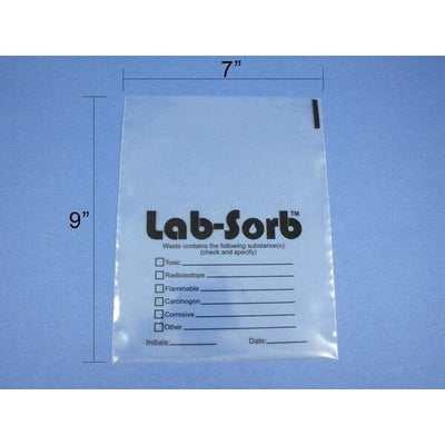 Lab-Sorb liquid and solid waste disposal system