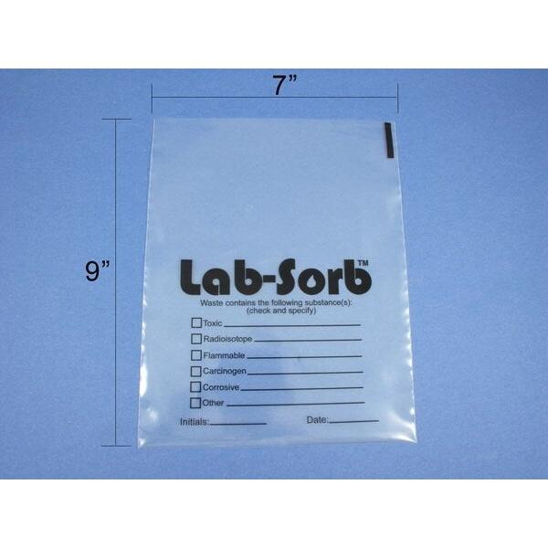 Lab-Sorb liquid and solid waste disposal system