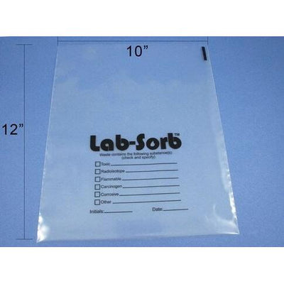 Lab-Sorb liquid and solid waste disposal system