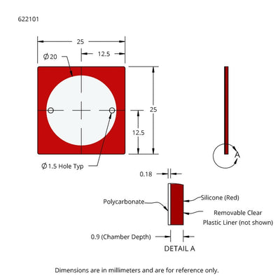 CoverWell slide adhesive perfusion chambers