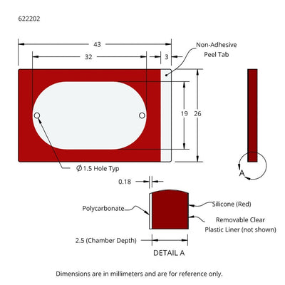 CoverWell slide adhesive perfusion chambers