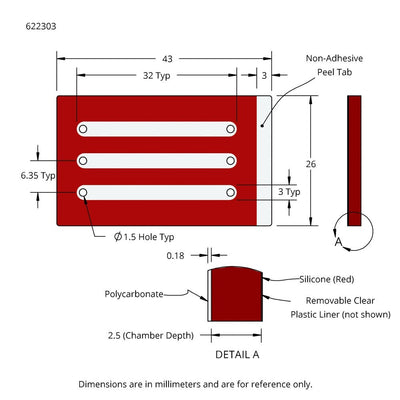 CoverWell slide adhesive perfusion chambers
