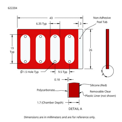 CoverWell slide adhesive perfusion chambers