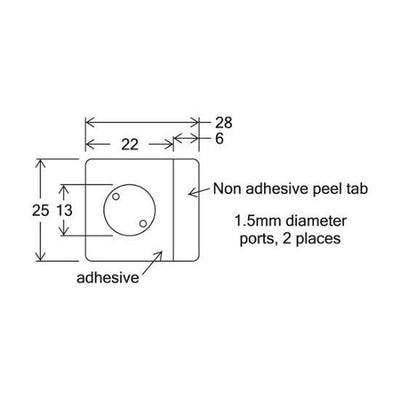 HybriWell slide adhesive sealing chambers