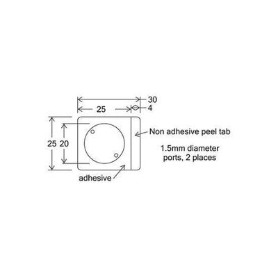 HybriWell slide adhesive sealing chambers