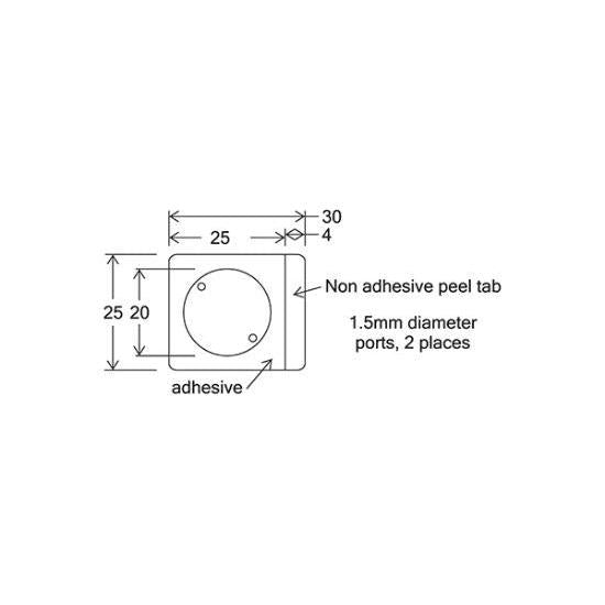 HybriWell slide adhesive sealing chambers