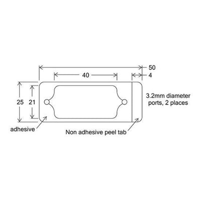 HybriWell slide adhesive sealing chambers