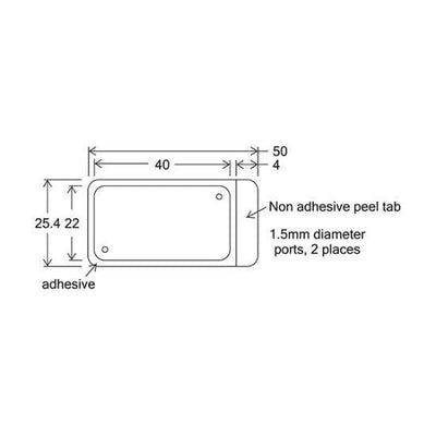 HybriWell slide adhesive sealing chambers