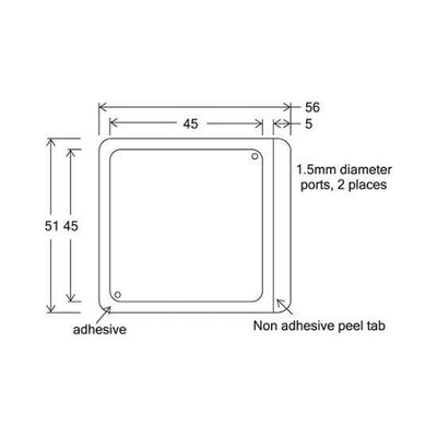 HybriWell slide adhesive sealing chambers