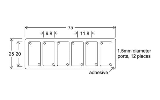 HybriWell slide adhesive sealing chambers