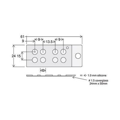CultureWell chamber coverglass