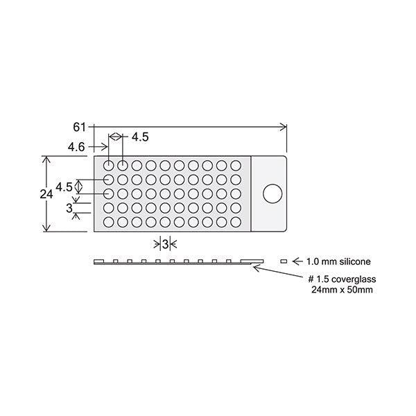 CultureWell chamber coverglass