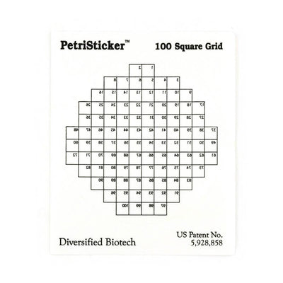 PetriStickers petri dish quadrant stickers