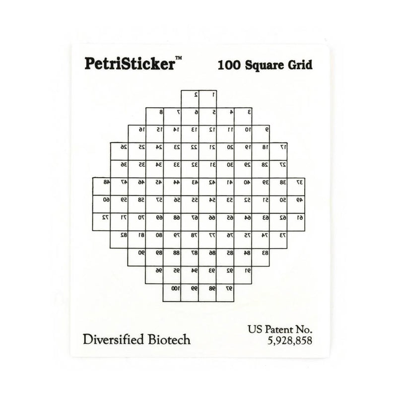 PetriStickers petri dish quadrant stickers