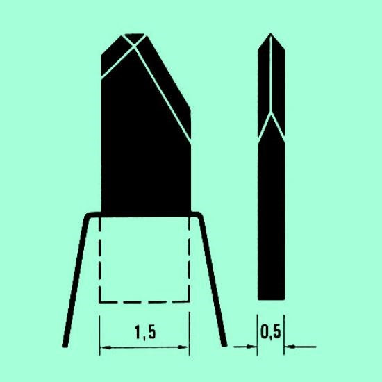 Meyco diamond dissecting knives