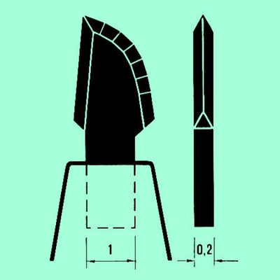 Meyco diamond dissecting knives