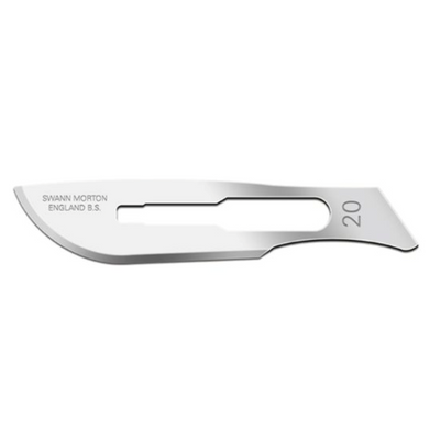 Swann-Morton carbon steel scalpel blades, non-sterile (EMS)
