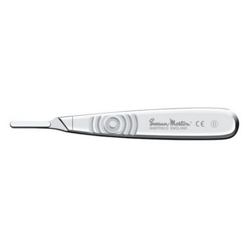 Swann-Morton scalpel handles, stainless steel (EMS)