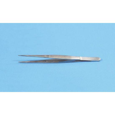 Forceps with serrated grips and tips, alignment pin