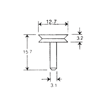 SEM specimen mount for AMRAY 1400, pin mount