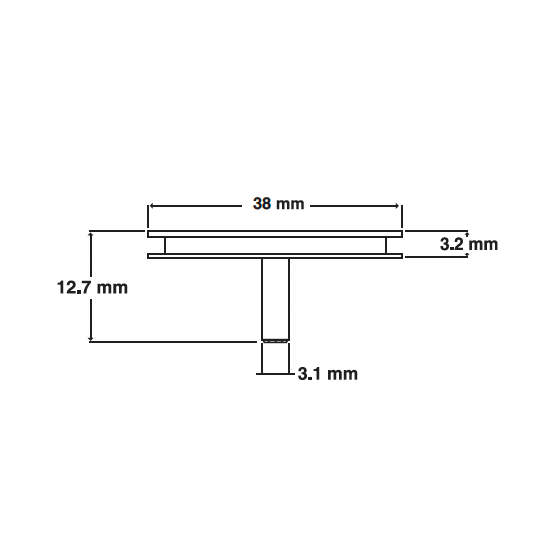 SEM medium specimen mounts, pin mount (EMS)