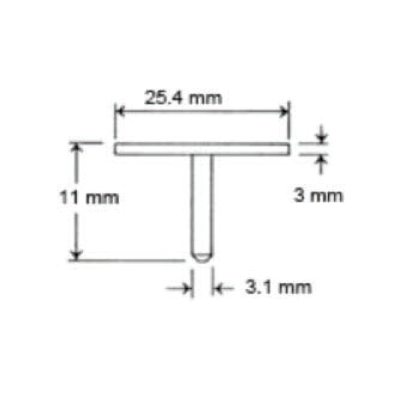 SEM medium specimen mounts, pin mount (EMS)