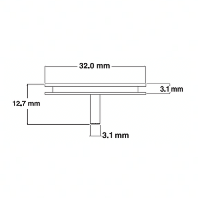 SEM medium specimen mounts, pin mount (EMS)