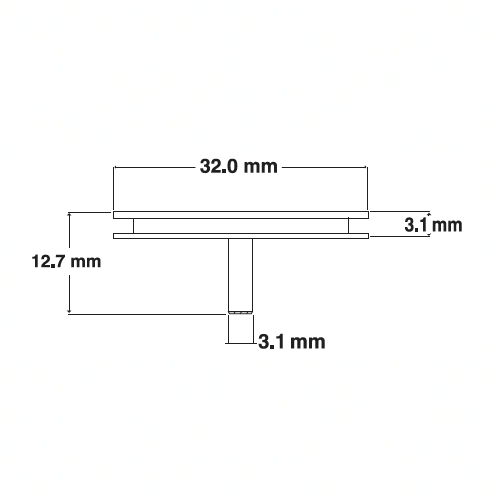 SEM medium specimen mounts, pin mount (EMS)