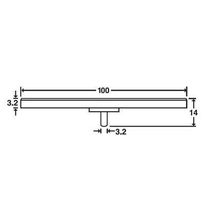 SEM large specimen mount, pin mount