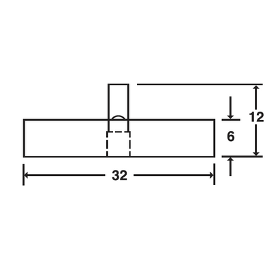 SEM double 90 deg. specimen mounts, M4 cylinder (EMS)