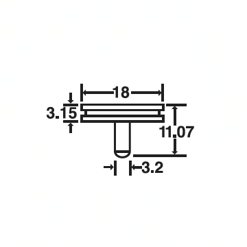 SEM small specimen mounts, pin mount (EMS)