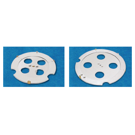 SEM notch-style wafer holders, pin mount