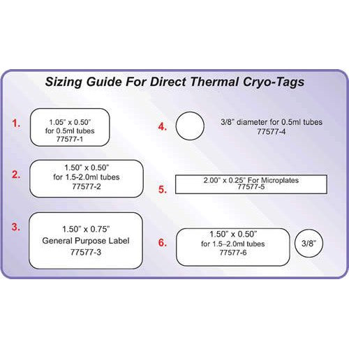 Safety label cryo Tough-Spots