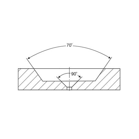 Spray apertures, molybdenum