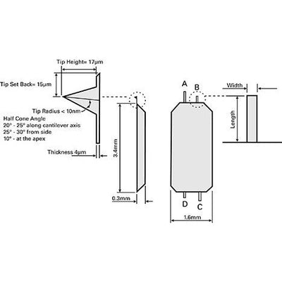 Silicon AFM probes, All-In-One