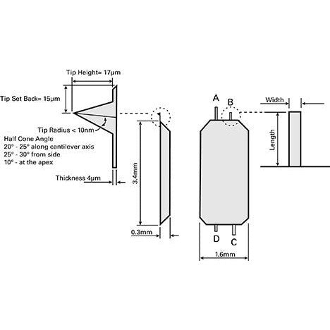 Silicon AFM probes, All-In-One